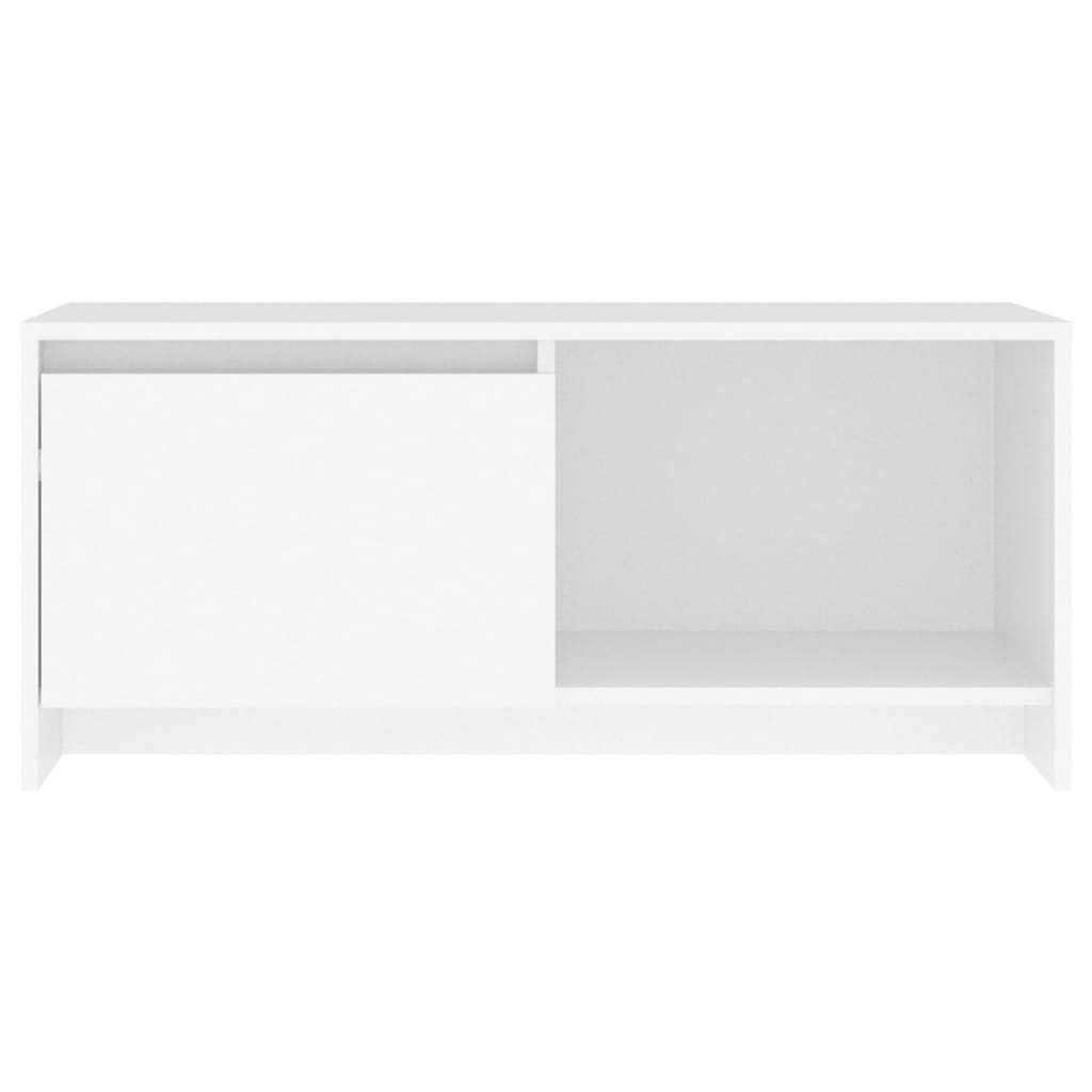 TV Cabinet White 90 x 35 x 40 cm Particleboard