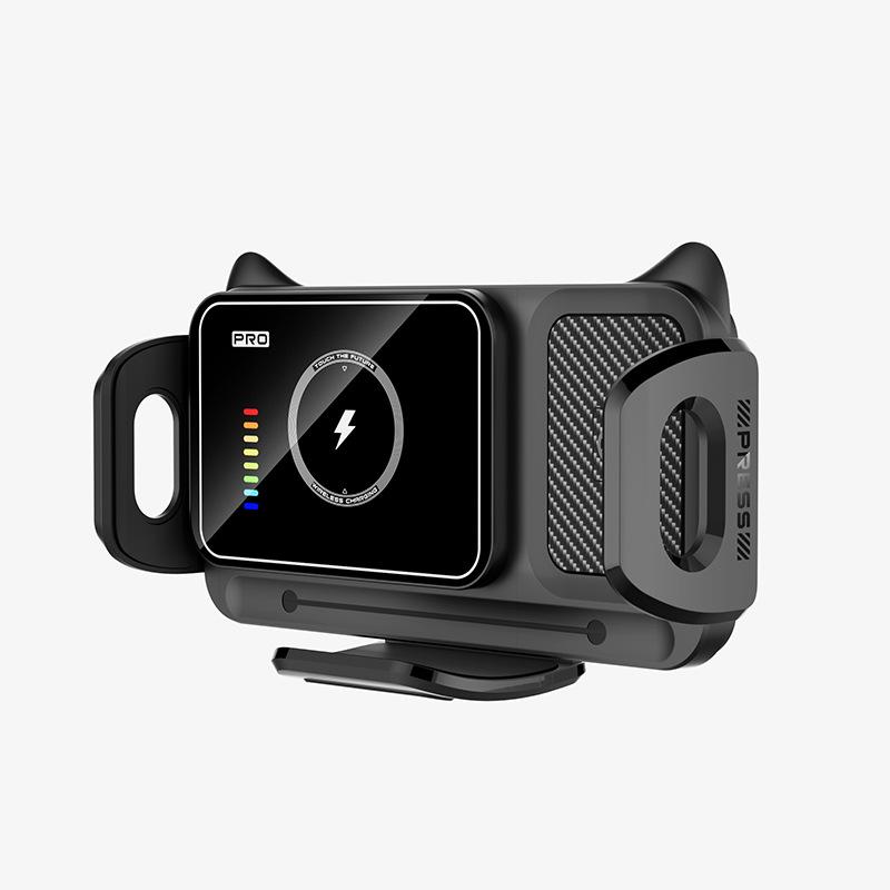Wireless Charging Car Phone Holder for Huawei with Foldable, Rotatable Screen Navigation чёрный