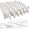 10Pcs Drawer Dividers,Adjustable Divider Drawer, Drawer Organiser System, Drawer Divider for Cupboard, Underwear, Socks