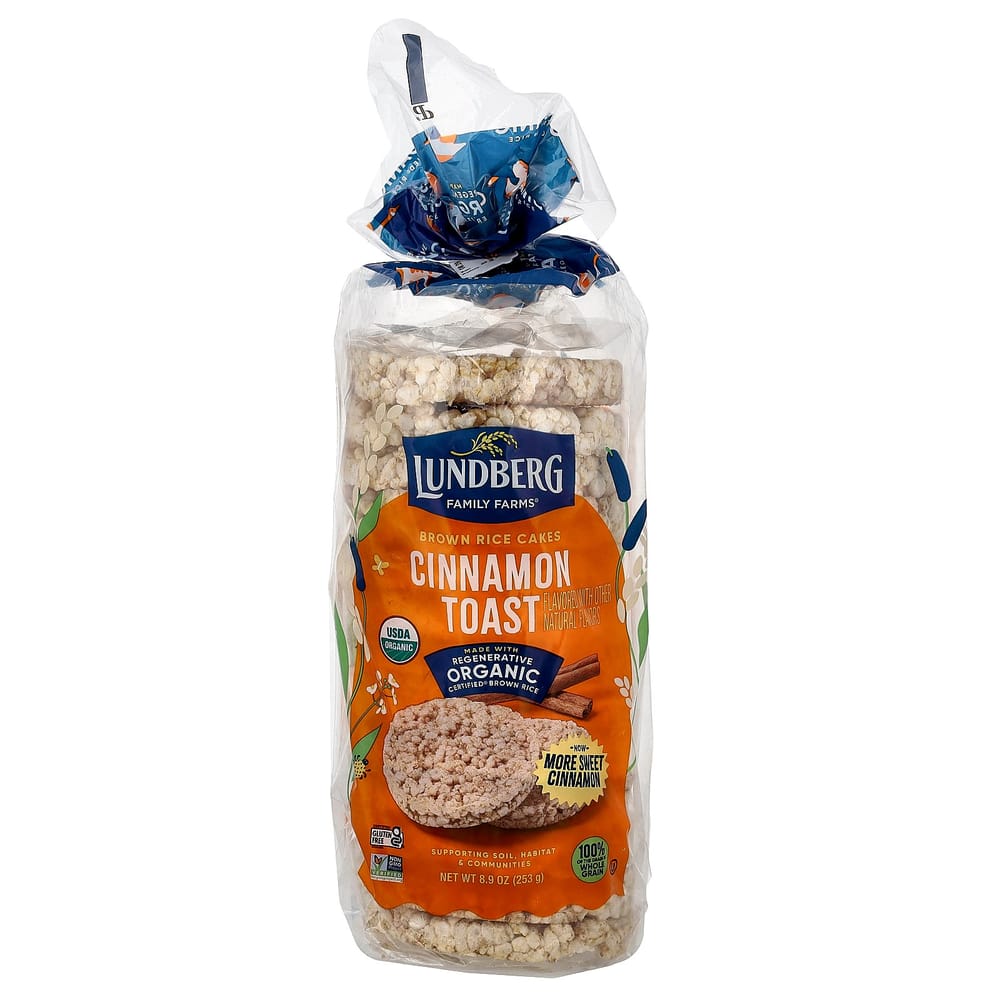 iHerb Whole Grain Rice Cakes, Cinnamon Toast Sweet & Spice, 269g (9.5 oz)