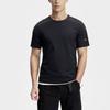 FILA Solid Color Simple Knit Sports Casual Short Sleeve T-Shirt Men Tops Deep-Black A11M417101F-BK