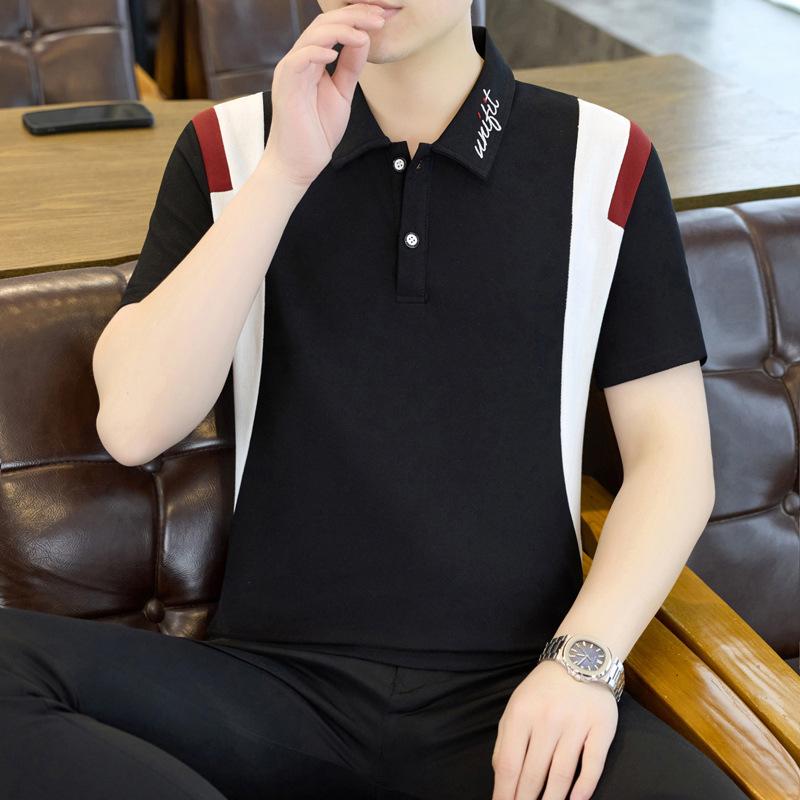 Summer T-Shirt Polo Top Lapel Collar Casual Top