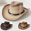 European and American Ethnic Style Western Cowboy Hat Male and Female Neutral Outdoor Leisure Panama Straw Hat Jazz Hat