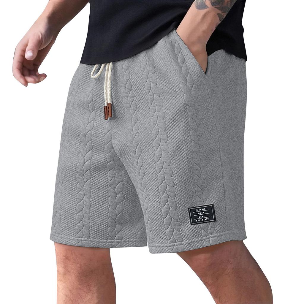 Men's Summer Casual Shorts Men's Fashion Sports Textured Shorts