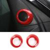 Fit For Toyota Tundra 2014-2021 Glossy Red A-Pillar Speaker Ring Cover Trim 2pcs
