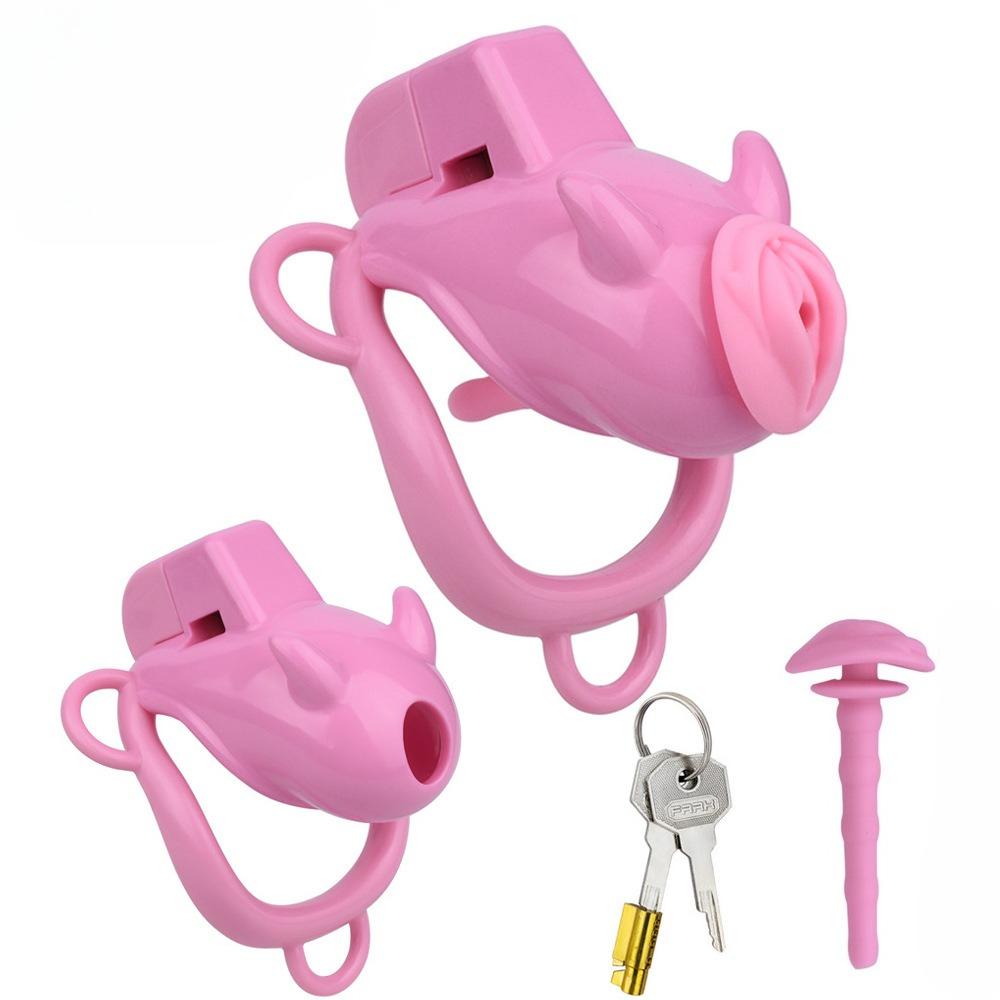 Resin CB Lock Chastity Lock Male Penis Cage Chastity Gay Sex Toys Cock Ring Urethral Chastity BDSM