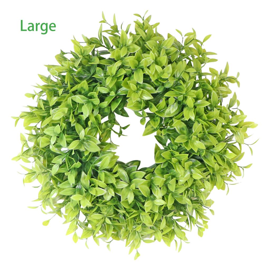 Eucalyptus Leaf Artificial Wreath PE Material Artificial Flower Simulation Plant Outdoor Party Event Garden Decoration