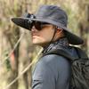 Fashion With Solar Powered Fan Fishing Hat Quick Dry Wide Brim Bucket Hat Large Size Sun Hat Outdoor