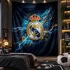 Arazzo da Appendere al Muro Stampa Real Madrid Tessuto per Soggiorno Camera da Letto Decorazione per la Casa