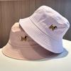 Small fresh embroidery puppy bucket hat women's summer versatile fashion sunscreen sun hat