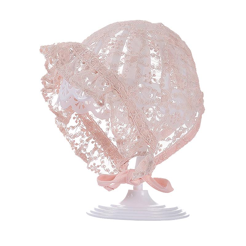 Cute Baby Girl Infant Soft Bonnet Cap Summer Lace Flower Newborn Baby Hat Princess Toddler Sun Hats Newborn Photography Props