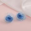 Garden Sweet Silk Fabric Flower Earrings - Elegant Stud Earrings for Women - Beach Style Ear Rings