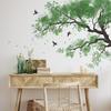Personalized and Fresh Countryside Trees and Flying Birds Study Room Home Wall Beautification Stickers