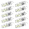 10Pcs G4 8LED Light 2835 Lamp Chips 2W 360 Angle PC Lamp Bulb for Home Office 220V