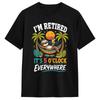 Funny I‘m Retired It’s 5 O‘Clock Everywhere Funny Sloth Vacation T-Shirt Men O Neck 100% Cotton T Shirt Short Sleeve Tee Shirt