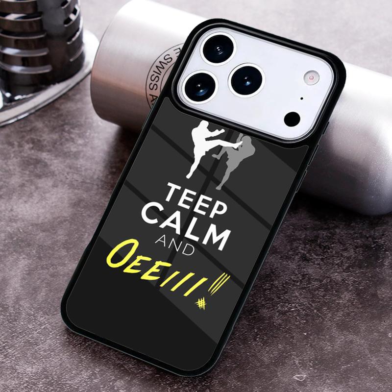 Muay Thai Martial Phone Case for iPhone 17 16 15 Pro Max Air 14 13 12 11 Plus Shockproof Capa Cover