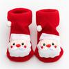 0-3T Winter Thick Infant Socks for Girls Boys Kids Christmas New Year's Socks Anti Slip Cotton Short Socks for Newborns