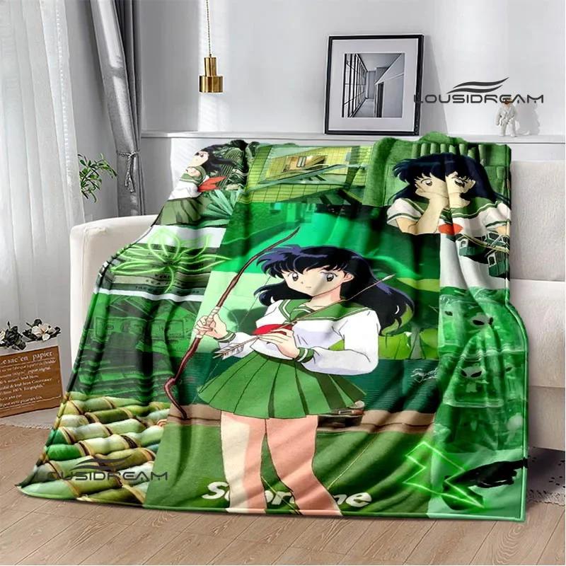 3D Inuyasha Cartoon Printed blankets Picnic blanket Warm Flannel blankets Home bed linings blankets for beds Birthday Gift