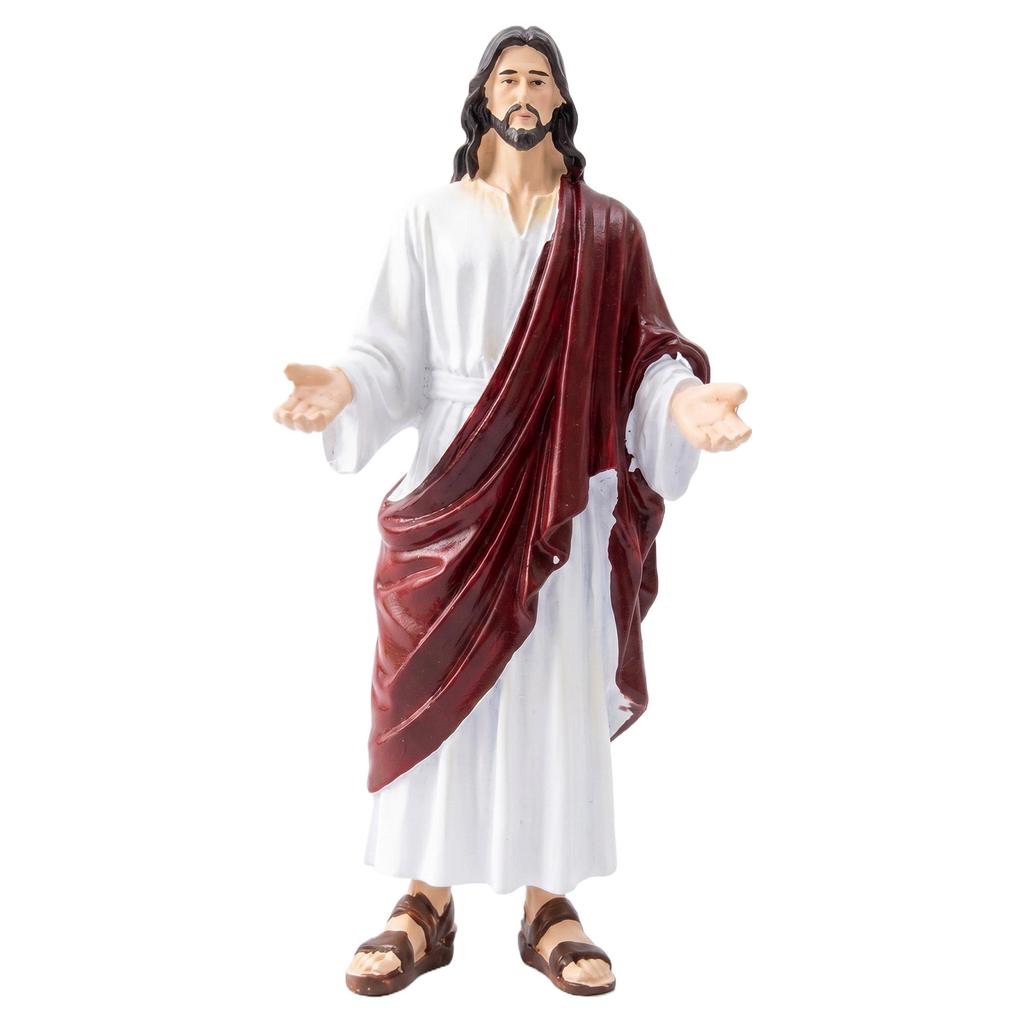 Jesus Open Arms Blessing Statue 1/6 Scale Figure Sacred Heart Jesus Statue for Religious Performance Christmas Party Cosplay