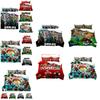 Cartoon Roblox Minecraft Digital Print Bedding Set High-quality Cartoon Style White Color