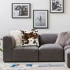 Faux Fur Modern Cowhide Texture Pillowcover Decoration Animal Hide Pattern Skin Leather Cushion Cover Throw Pillow Printing