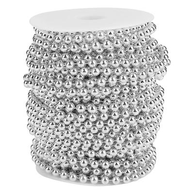 25m Rolle Galvanisierte Perlen Draht Girlande Schnur DIY Hochzeitsdekoration 6mm(Splitter)