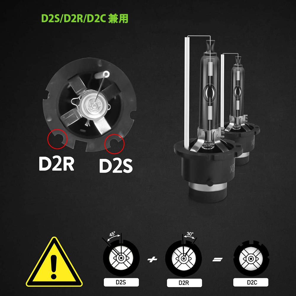 Autoscheinwerfer, Original-Ersatzscheinwerfer für D2S, D2R, D2C, 6000K Farbtemperatur, Weißes Licht,
