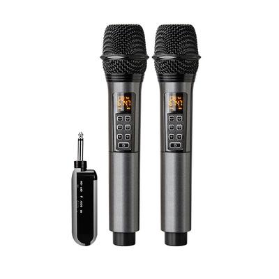 Wireless Microphone System with Handheld Mic UHF Professional Dynamic Microphones for Home Cinemas