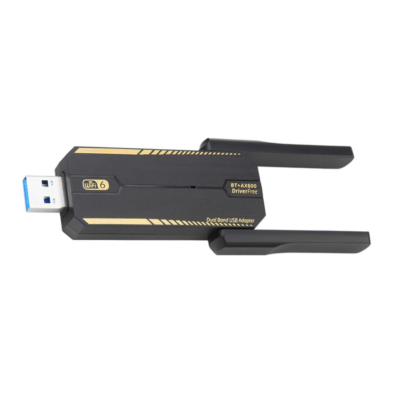 

1Pcs Dongle Wifi Network Card Wireless WiFi 6 AX600 Bluetooth5.4 Adapter Dual Band 2.4/5Ghz USB Receiver For PC Laptop Win 10/11 AX600 WIFI 6
