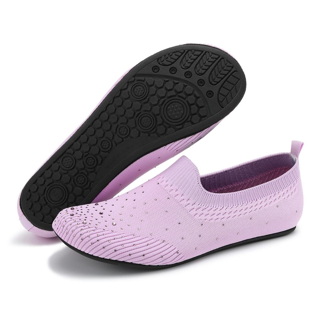 Women's Slip-On Water Shoes Lightweight Quick-Dry Aqua Socks for Beach Swimming Pool Yoga and Water Sports