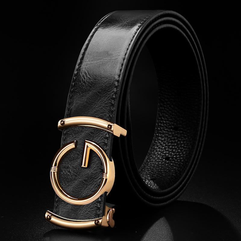 Men's Belt Automatic Buckle Belt Business Middle Aged and Young Trousers Belt Men