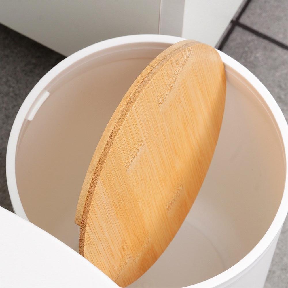 Bathroom Set: Mug, Toilet Brush, Waste Bin, Soap Dispenser, Stand