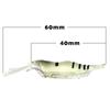 10Pcs New Soft Creative Hook Worm Silicone Shrimp Fake Bait Sea Fishing Prawn Lure