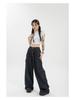 Jeans Blu Larghi Harajuku da Donna per l'Estate Streetwear Hip Hop Oversize Casual Gamba Larga Vintage Pantaloni in Denim Y2k Pantaloni Larghi