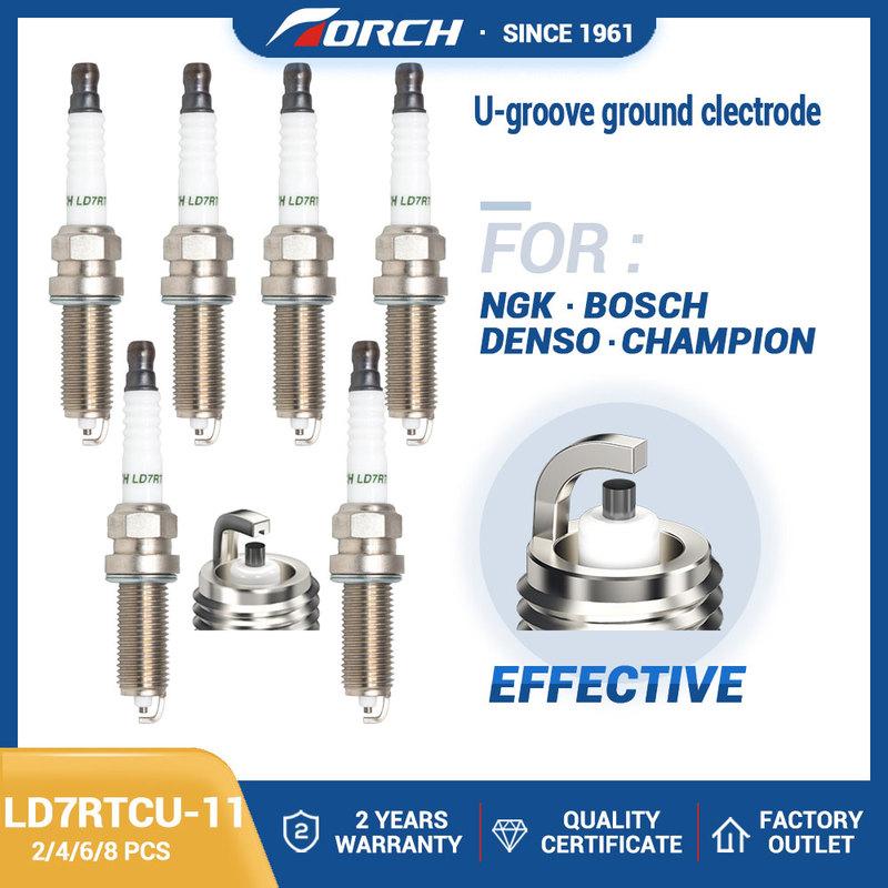 Hot Sale High Quality Auto Spark Parts Spark Plug TORCH LD7RTCU-11 Fit for Car NISSAN TOYOTA MAZDA SUBARU MERCEDES-BENZ