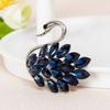 2pcs Sparkling Design Crystal Brooch Exquisite Craftsmanship Rhinestone Brooch  For Women