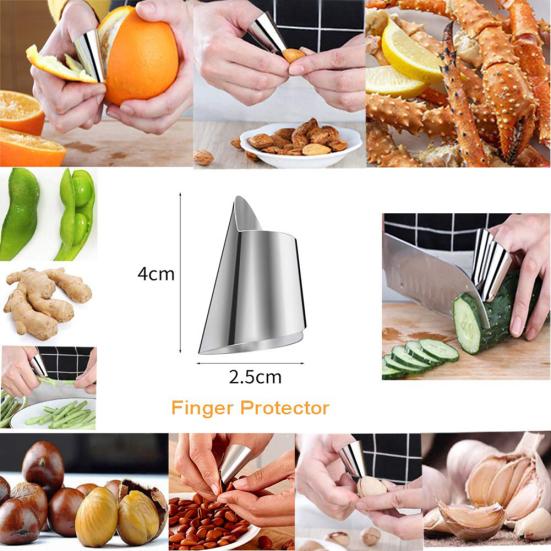 Nerezová škrabka na ořechy Nástroj na ochranu prstů Kuchyňské skořápky ovoce