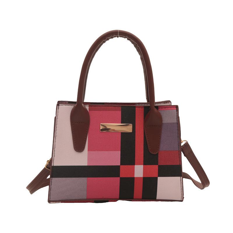 Trendy Handbag For Women 2024 Summer New High-end Color-block Shoulder Bag Perfect For Commuting