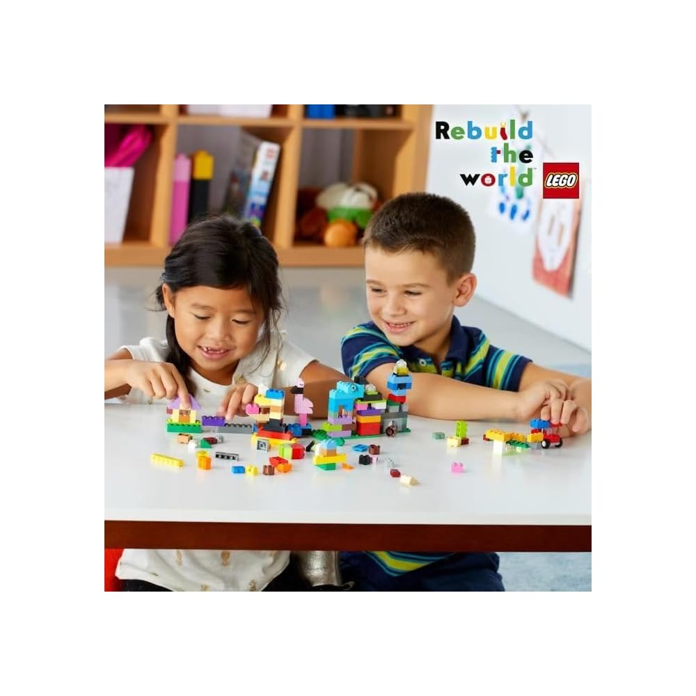 LEGO Classic Idea Pieces Set 10713 with Storage Case 213 Pieces Building Blocks for Ages 4 and Up