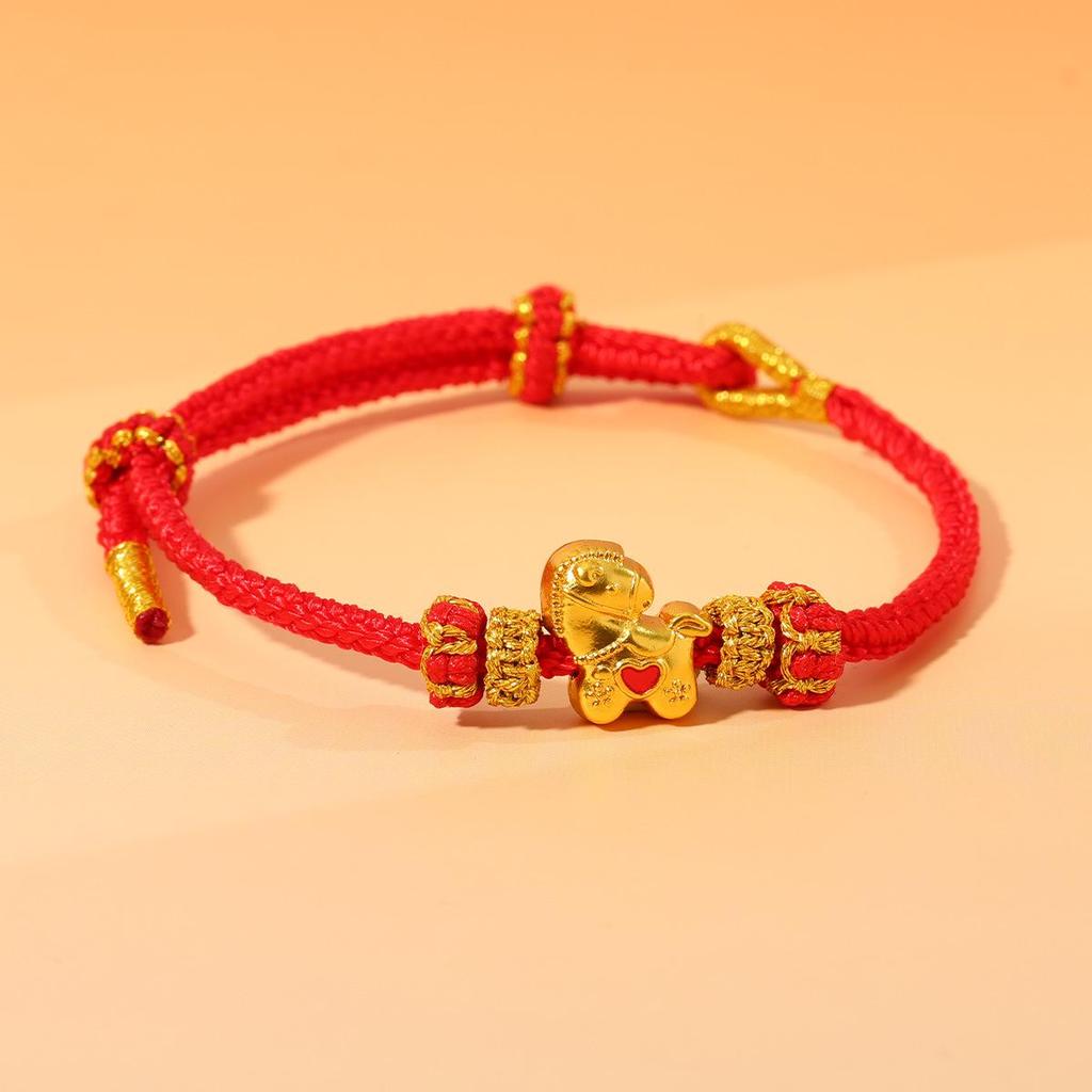 Year of the Horse Zodiac Bracelet - Red String Handmade Couples Charm for Men and Women, New Year Gift Jewelry