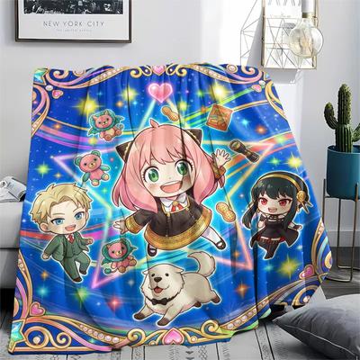 Anya Forger Print Flannel Blanket, Ultra Soft High Quality All Seasons Warm Throw, Home Decor Cozy Blanket, Perfect Christmas Gift