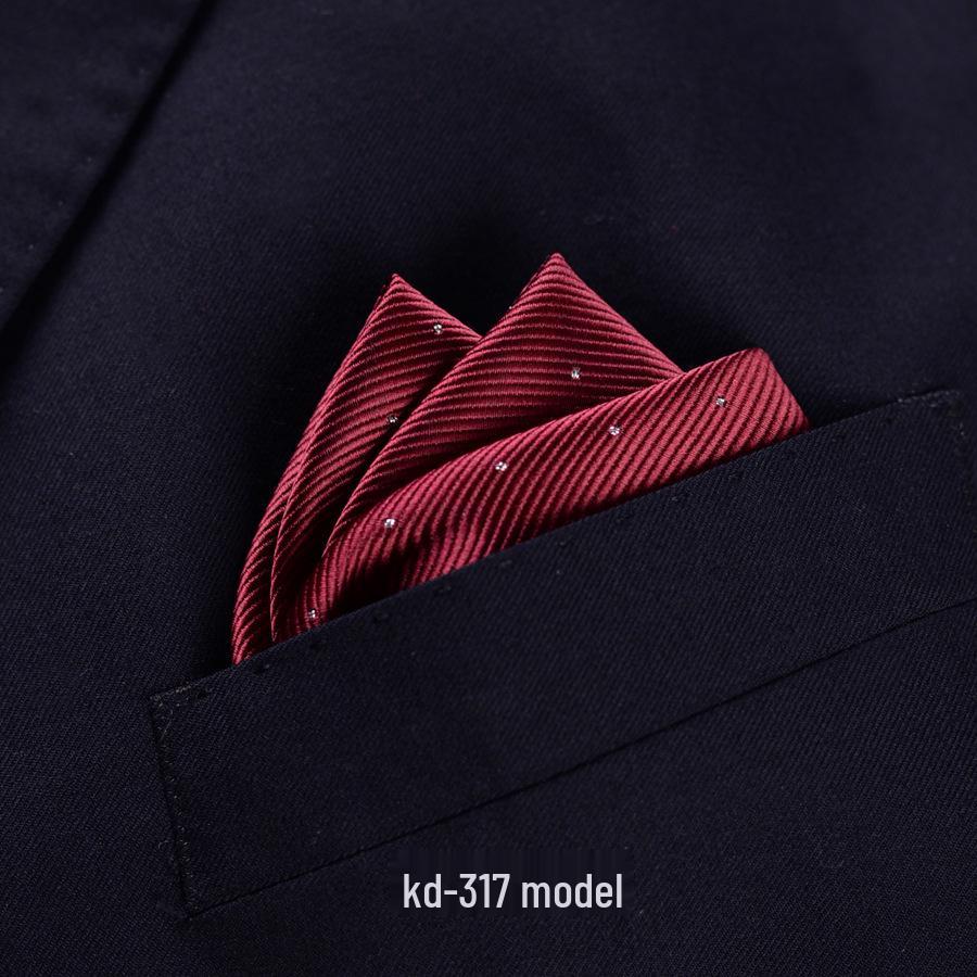 Men's British Red Pocket Square for Business or Wedding