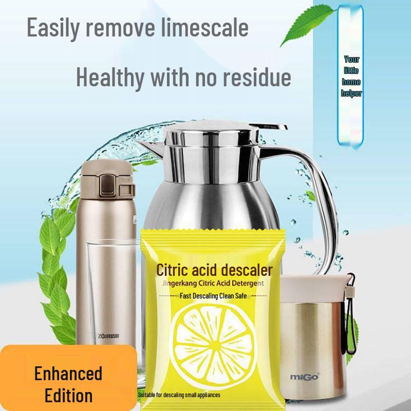 

Food Grade Citric Acid Descaler for Electric Kettles - Powerful Tea Stain & Limescale Remover