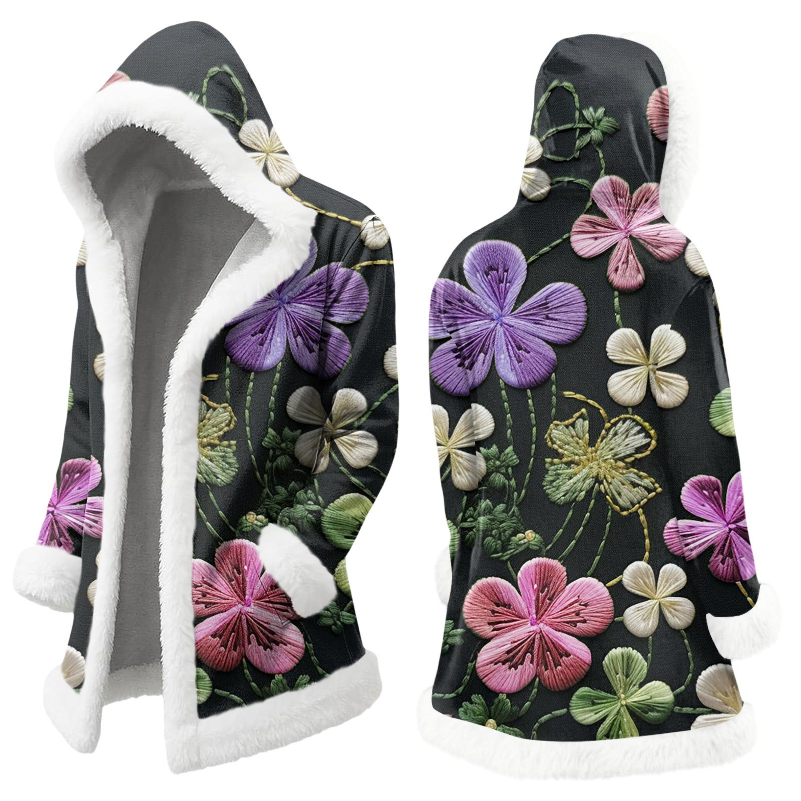 

Унисекс Повседневный И Модный Плюшевый Воротник С Капюшоном С Длинным Рукавом St. Принтованная куртка Патрика S