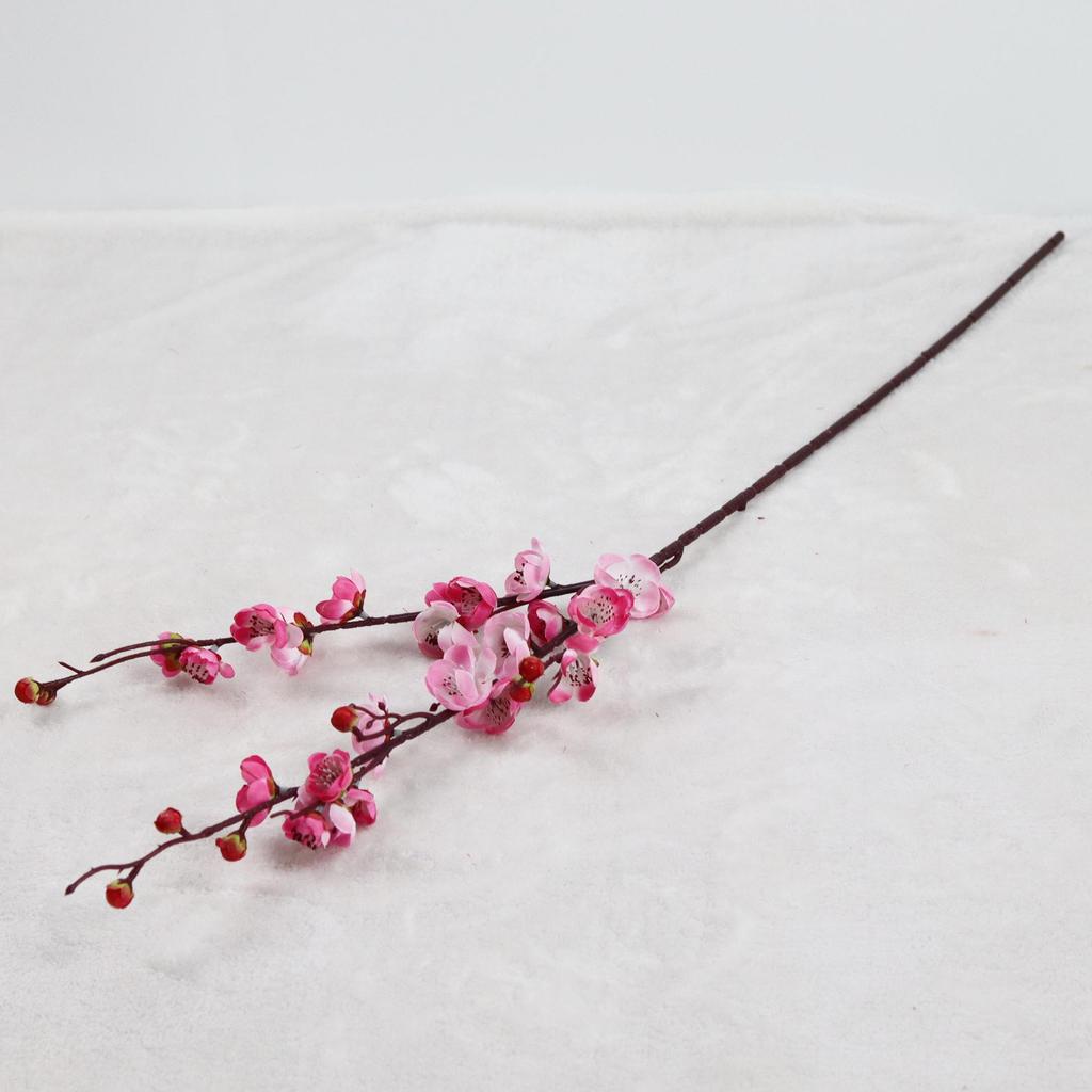 Peach and Plum Blossom Artificial Winter Bouquet for Indoor Decoration