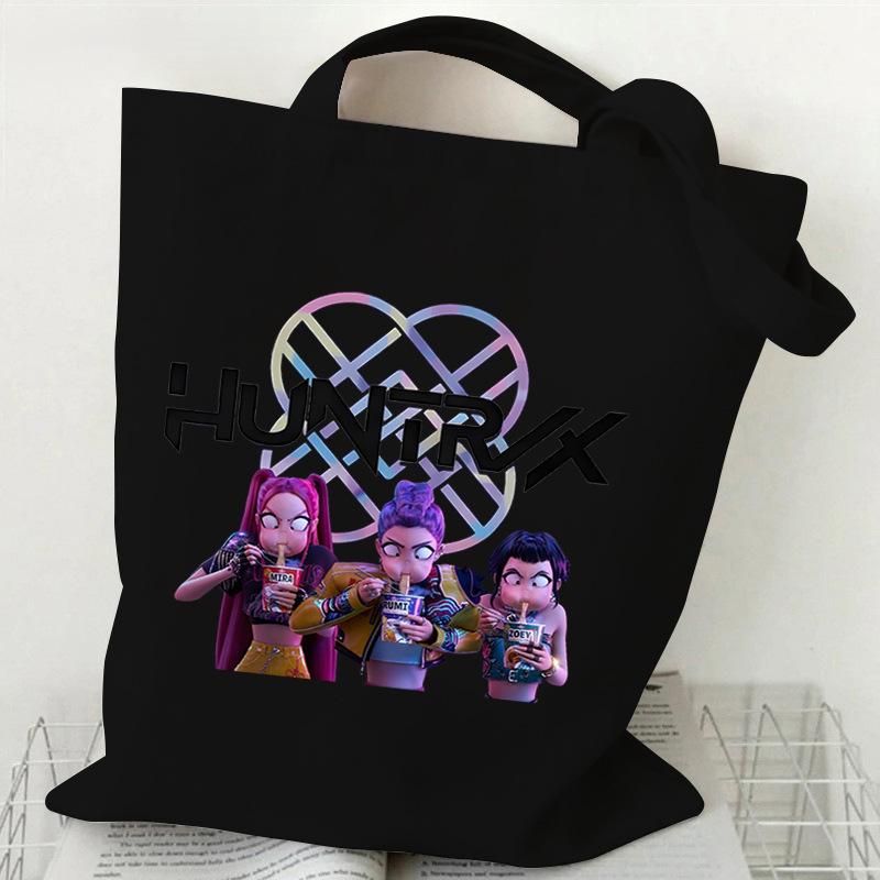 Demon Hunters KPop Demon Hunters Shoulder Backpack Foreign Trade Student Handbag Tuition Bag Large Capacity