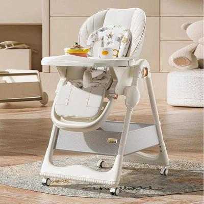 Tragbarer Multifunktionaler Babyhochstuhl: Faltbarer Säuglingssitz und Esstisch-Kombination