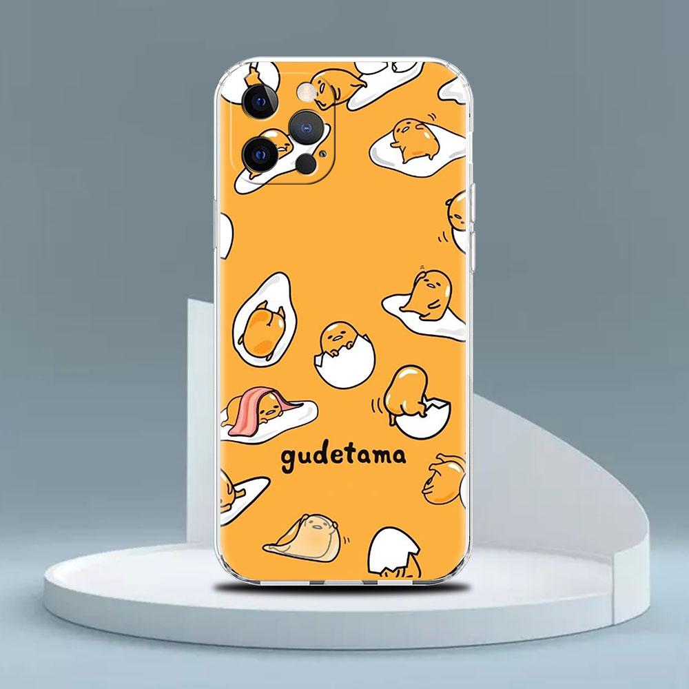 Gudetama Clear Case For Apple iPhone 14 11 13 12 Pro 7 8 Plus XR X XS Max 6 6S 14Pro Silicone Phone Cover