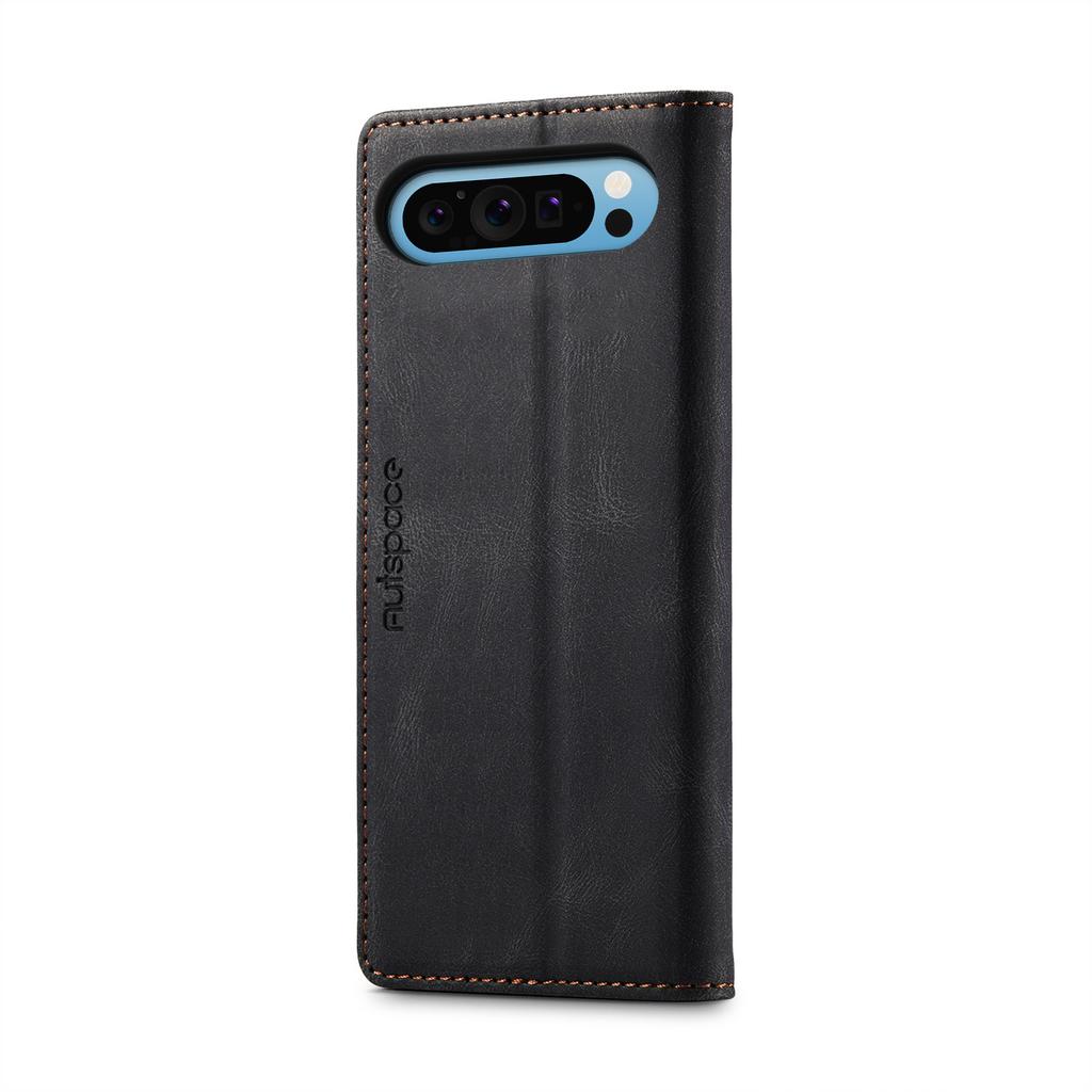 For Google Pixel 6/6 Pro/7a/Pixel 8/Pixel 8 Pro/Pixel 9/Pixel 9 Pro/Pixel 9 Pro XL/Pixel 9a Retro Luxury Style Flip Stand Anti-Drop Wallet Phone Case