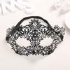 Luxury Rhinestone Venetian Wrought Iron Eye Mask